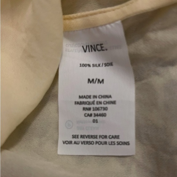 Vince. 100% silk top - Picture 4 of 6